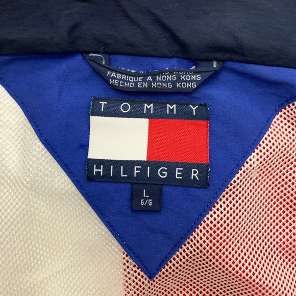 90’s Tommy Hilfiger Jacket + Packable Hood (Sz L) - Picture 6 of 12